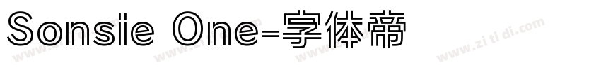 Sonsie One字体转换